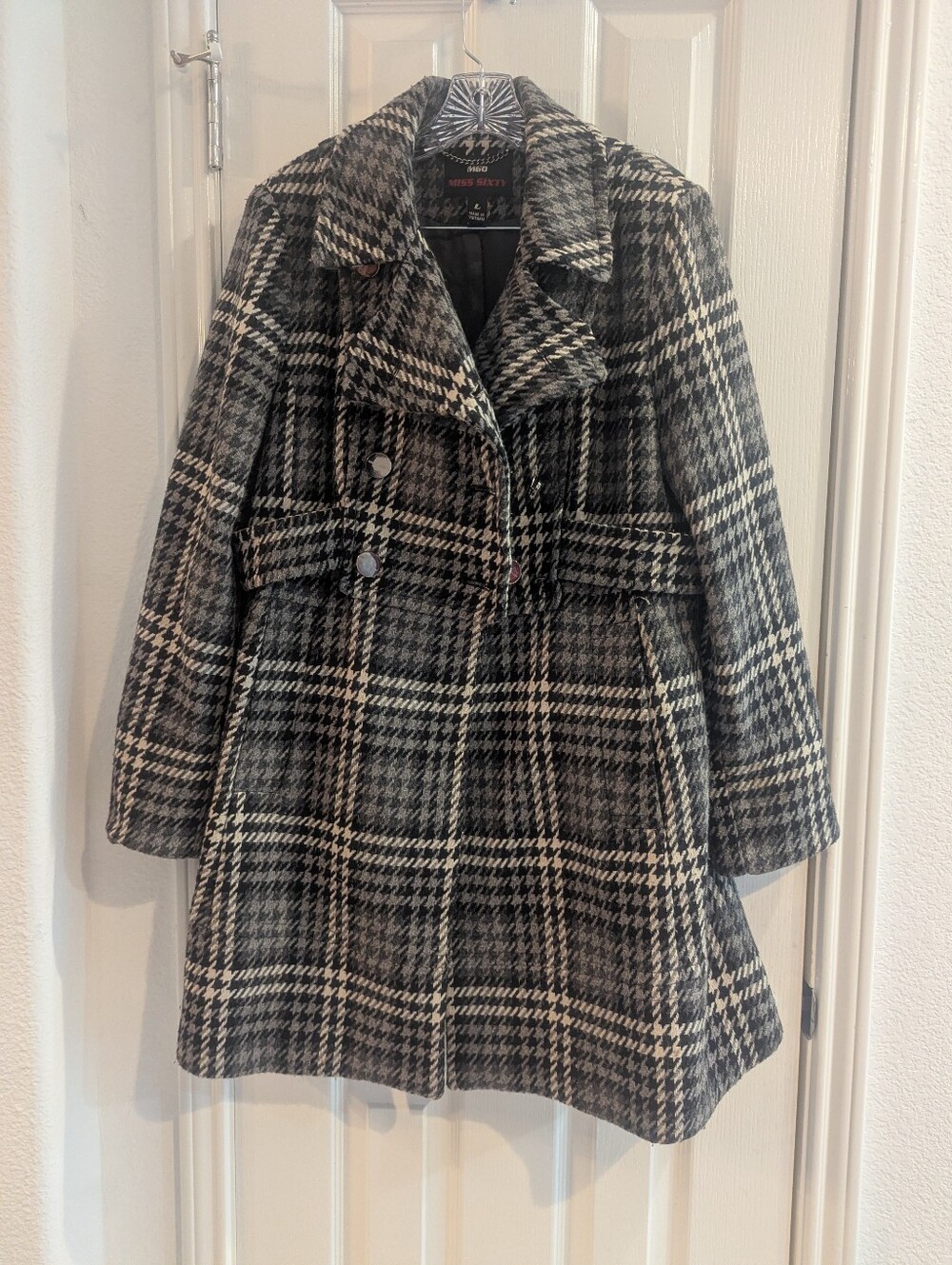 Miss Sixty M60 Houndstooth Y2K Coat